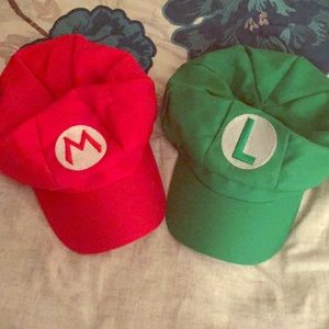 Mario and Luigi costume hats!